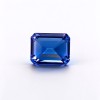 Royal Blue Gemstone | Deep Vivid Blue Loose Gemstone | Lab-Created, Emerald Cut, 10x14mm | Rings, Pendants, Custom Jewelry