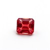 Lab-Created Ruby Gemstone | Vivid Red Loose Ruby | Emerald Cut, 10x14mm | Rings, Pendants, Custom Jewelry