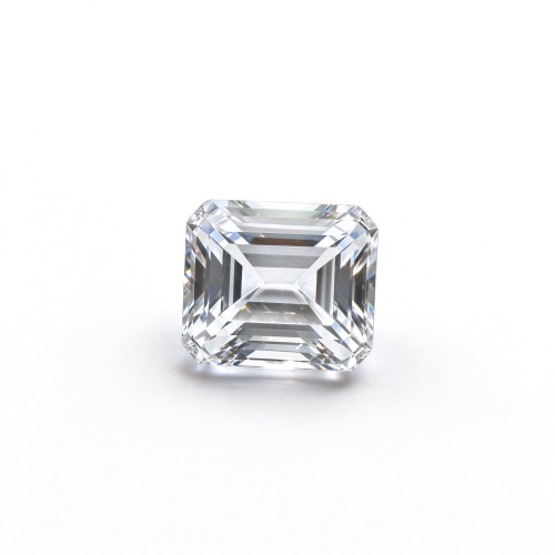 Lab-Created White Sapphire | Brilliant White Loose Gemstone | Emerald Cut, 10x14mm | Rings, Pendants, Custom Jewelry