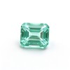 Mint Green Gemstone | Fresh Light Green Loose Gemstone | Lab-Created, Emerald Cut, 10x14mm | Rings, Pendants, Custom Jewelry