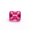 Hot Pink Gemstone | Vibrant Bright Pink Loose Gemstone | Lab-Created, Emerald Cut, 10x14mm | Rings, Pendants, Custom Jewelry