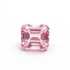 Sakura Pink Gemstone | Soft Blossom Pink Loose Gemstone | Lab-Created, Emerald Cut, 10x14mm | Rings, Pendants, Custom Jewelry