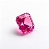 Hot Pink Gemstone | Vibrant Bright Pink Loose Gemstone | Lab-Created, Emerald Cut, 10x14mm | Rings, Pendants, Custom Jewelry