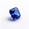 Royal Blue Gemstone | Deep Vivid Blue Loose Gemstone | Lab-Created, Emerald Cut, 10x14mm | Rings, Pendants, Custom Jewelry