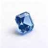Cornflower Blue Gemstone | Vivid Blue Loose Gemstone | Lab-Created, Emerald Cut, 10x14mm | Rings, Pendants, Custom Jewelry