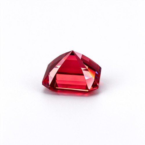 Lab-Created Ruby Gemstone | Vivid Red Loose Ruby | Emerald Cut, 10x14mm | Rings, Pendants, Custom Jewelry