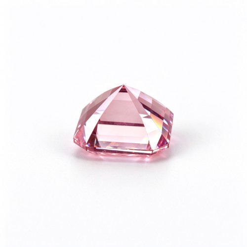 Sakura Pink Gemstone | Soft Blossom Pink Loose Gemstone | Lab-Created, Emerald Cut, 10x14mm | Rings, Pendants, Custom Jewelry