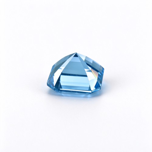 Aquamarine Gemstone | Beautiful Blue Gemstone | Lab-Created, Emerald Cut, 10x14mm | Rings, Pendants, Custom Jewelry