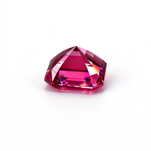 Rubellite Color Gemstone | Vibrant Pink Red Gemstone | Lab-Created, Emerald Cut, 10x14mm | Rings, Pendants, Custom Jewelry