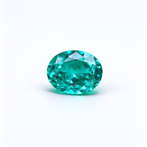 Paraiba Color Gemstone | Vibrant Blue Green Gemstone | Lab-Created, Oval Brilliant Cut, 13x18mm | Rings, Pendants, Custom Jewelry