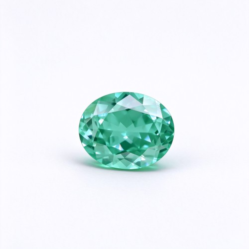 Mint Green Gemstone | Fresh Mint Green Loose Gemstone | Lab-Created, Oval Brilliant Cut, 13x18mm | Rings, Pendants, Custom Jewelry
