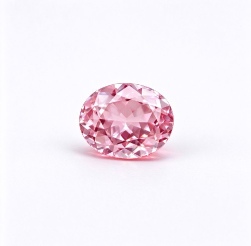Sakura Pink Gemstone | Soft Cherry Blossom Pink Loose Gemstone | Lab-Created, Oval Brilliant Cut, 13x18mm | Rings, Pendants, Custom Jewelry