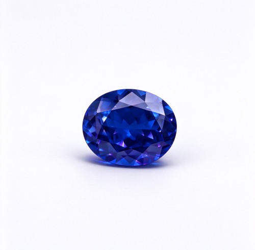 Royal Blue Gemstone | Deep Royal Blue Loose Gemstone | Lab-Created, Oval Brilliant Cut, 13x18mm | Rings, Pendants, Custom Jewelry