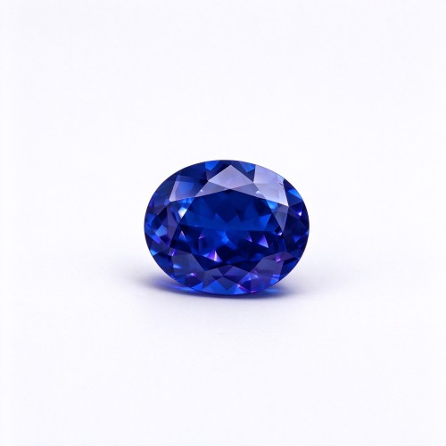Royal Blue Gemstone | Deep Royal Blue Loose Gemstone | Lab-Created, Oval Brilliant Cut, 13x18mm | Rings, Pendants, Custom Jewelry