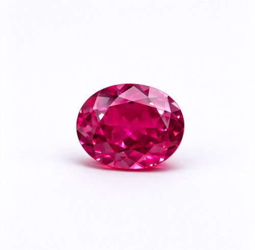 Rubellite Color Gemstone | Vibrant Pink Red Loose Gemstone | Lab-Created, Oval Brilliant Cut, 13x18mm | Rings, Pendants, Custom Jewelry