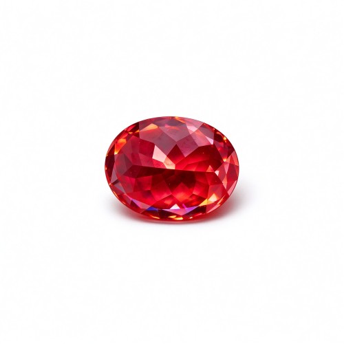 Lab-Created Ruby Gemstone | Vivid Red Ruby | Oval Brilliant Cut, 13x18mm | Rings, Pendants, Custom Jewelry