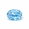 Aquamarine Gemstone | Beautiful Ocean Blue Gemstone | Lab-Created, Oval Brilliant Cut, 13x18mm | Rings, Pendants, Custom Jewelry