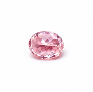 Sakura Pink Gemstone | Soft Cherry Blossom Pink Loose Gemstone | Lab-Created, Oval Brilliant Cut, 13x18mm | Rings, Pendants, Custom Jewelry