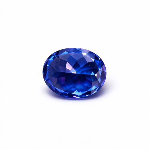 Royal Blue Gemstone | Deep Royal Blue Loose Gemstone | Lab-Created, Oval Brilliant Cut, 13x18mm | Rings, Pendants, Custom Jewelry