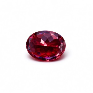 Pigeon Blood Red Gemstone | Vivid Deep Red Loose Gemstone | Lab-Created, Oval Brilliant Cut, 13x18mm | Rings, Pendants, Custom Jewelry