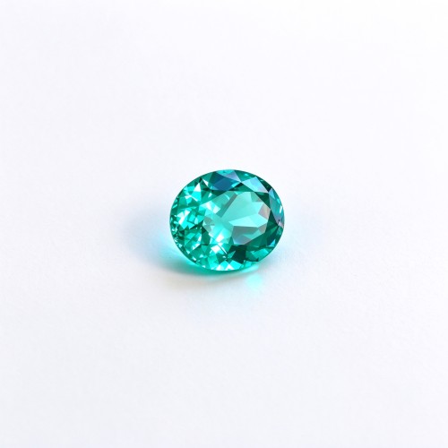 Paraiba Color Gemstone | Vibrant Blue Green Gemstone | Lab-Created, Oval Brilliant Cut, 13x18mm | Rings, Pendants, Custom Jewelry