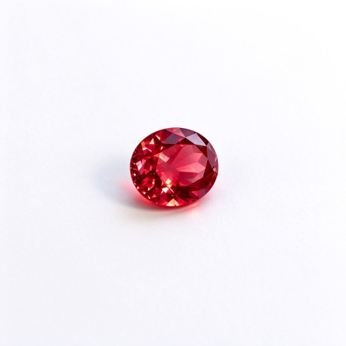 Lab-Created Ruby Gemstone | Vivid Red Ruby | Oval Brilliant Cut, 13x18mm | Rings, Pendants, Custom Jewelry