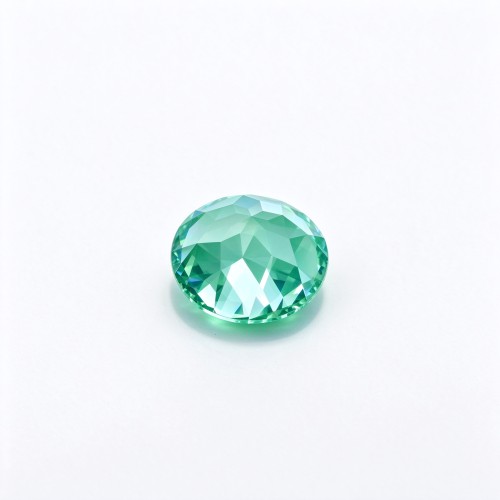 Mint Green Gemstone | Fresh Mint Green Loose Gemstone | Lab-Created, Round Brilliant Cut, 9mm | Rings, Pendants, Custom Jewelry