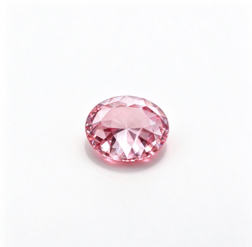 Sakura Pink Gemstone | Soft Cherry Blossom Pink Loose Gemstone | Lab-Created, Round Brilliant Cut, 9mm | Rings, Pendants, Custom Jewelry