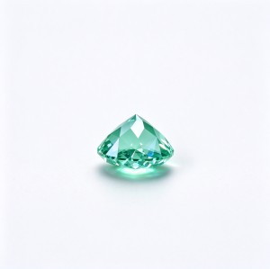 Mint Green Gemstone | Fresh Mint Green Loose Gemstone | Lab-Created, Round Brilliant Cut, 9mm | Rings, Pendants, Custom Jewelry
