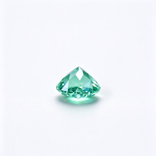 Mint Green Gemstone | Fresh Mint Green Loose Gemstone | Lab-Created, Round Brilliant Cut, 9mm | Rings, Pendants, Custom Jewelry