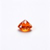 Fanta Orange Gemstone | Vibrant Orange Loose Gemstone | Lab-Created, Round Brilliant Cut, 9mm | Rings, Pendants, Custom Jewelry