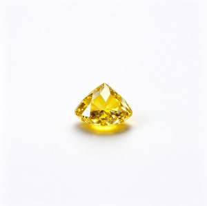 Canary Yellow Gemstone | Vibrant Canary Yellow Loose Gemstone | Lab-Created, Round Brilliant Cut, 9mm | Rings, Pendants, Custom Jewelry
