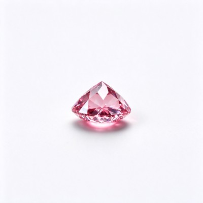 Sakura Pink Gemstone | Soft Cherry Blossom Pink Loose Gemstone | Lab-Created, Round Brilliant Cut, 9mm | Rings, Pendants, Custom Jewelry