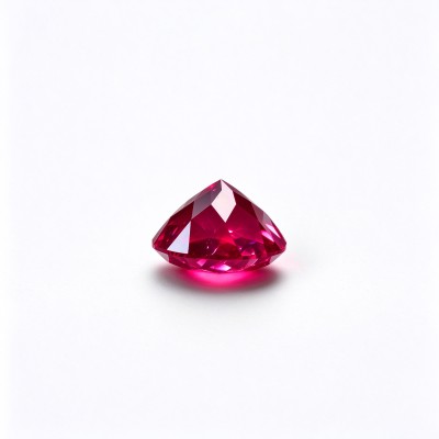 Rubellite Color Gemstone | Vibrant Pink Red Loose Gemstone | Lab-Created, Round Brilliant Cut, 9mm | Rings, Pendants, Custom Jewelry