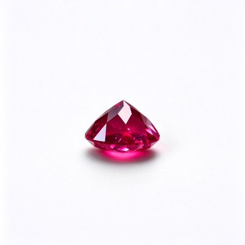 Rubellite Color Gemstone | Vibrant Pink Red Loose Gemstone | Lab-Created, Round Brilliant Cut, 9mm | Rings, Pendants, Custom Jewelry