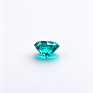 Paraiba Color Gemstone | Vibrant Blue Green Loose Gemstone | Lab-Created, Round Brilliant Cut, 9mm | Rings, Pendants, Custom Jewelry