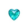 Paraiba Color Gemstone | Vibrant Blue Green Loose Gemstone | Lab-Created, Heart Cut, 12x12mm | Rings, Pendants, Custom Jewelry