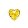 Canary Yellow Gemstone | Vivid Canary Yellow Loose Gemstone | Lab-Created, Heart Cut, 12x12mm | Rings, Pendants, Custom Jewelry