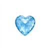 Aquamarine Gemstone | Beautiful Ocean Blue Loose Gemstone | Lab-Created, Heart Cut, 12x12mm | Rings, Pendants, Custom Jewelry