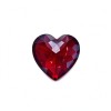 Pigeon Blood Red Gemstone | Vivid Pigeon Blood Red Loose Gemstone | Lab-Created, Heart Cut, 12x12mm | Rings, Pendants, Custom Jewelry