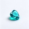 Paraiba Color Gemstone | Vibrant Blue Green Loose Gemstone | Lab-Created, Heart Cut, 12x12mm | Rings, Pendants, Custom Jewelry