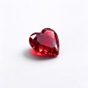 Lab-Created Ruby Gemstone | Vivid Red Loose Ruby | Heart Cut, 12x12mm | Rings, Pendants, Custom Jewelry