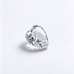 Lab-Created White Sapphire Gemstone | Brilliant White Loose Sapphire | Heart Cut, 12x12mm | Rings, Pendants, Custom Jewelry