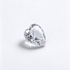 Lab-Created White Sapphire Gemstone | Brilliant White Loose Sapphire | Heart Cut, 12x12mm | Rings, Pendants, Custom Jewelry
