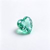 Mint Green Gemstone | Fresh Mint Green Loose Gemstone | Lab-Created, Heart Cut, 12x12mm | Rings, Pendants, Custom Jewelry