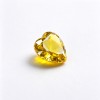 Canary Yellow Gemstone | Vivid Canary Yellow Loose Gemstone | Lab-Created, Heart Cut, 12x12mm | Rings, Pendants, Custom Jewelry