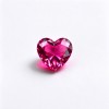 Hot Pink Gemstone | Vivid Hot Pink Loose Gemstone | Lab-Created, Heart Cut, 12x12mm | Rings, Pendants, Custom Jewelry