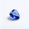 Cornflower Blue Gemstone | Vivid Cornflower Blue Loose Gemstone | Lab-Created, Heart Cut, 12x12mm | Rings, Pendants, Custom Jewelry