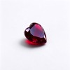Pigeon Blood Red Gemstone | Vivid Pigeon Blood Red Loose Gemstone | Lab-Created, Heart Cut, 12x12mm | Rings, Pendants, Custom Jewelry