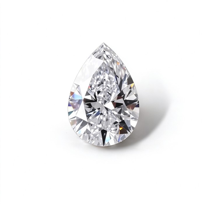 Pear Diamond | Brilliant Pear-Shaped Loose Diamond | Lab-Grown, Pear Cut, 13x18mm | Rings, Pendants, Custom Jewelry